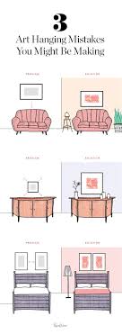 3 Mistakes We All Make When Hanging Art Via Purewow Home Decor Tips Interior Design Inspiration Interior Design Tips