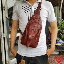Túi Đeo Chéo Sau Lưng Da Cá Sấu TF0410-2 | Alcado.vn