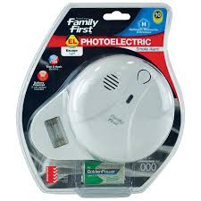 Photoelectric smoke sensor to reduce false alarms. Photoelectric Smoke Alarm With Escape Light Family First For Fire Safety