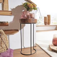 Sense living beistelltische larson 35 x 35 cm holz stahl schwarz inte…. Finebuy Beistelltisch Suva2502 1 Beistelltisch Massiv Holz Wohnzimmer Tisch Metallbeine Landhaus Baumstamm Form Echt Holz Natur Fsc Mix Online Kaufen Otto