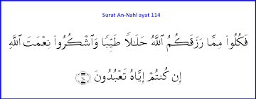 Oleh admin diposting pada 17 februari 2021. Quran Surat An Nahl Ayat 114 Nusagates