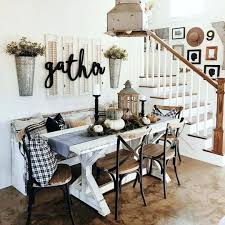36 Wonderful Home Interior With On A Budget Farmhouse Wall Decor Dexorate Farmhouse Style Dining Room Dining Room Small Modern Farmhouse Dining Room