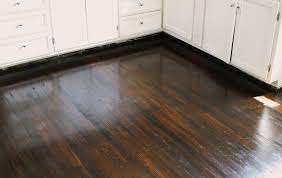 It applies easily, absorbs deep into the pores of the wood, and is ideal. Keep Smiling Kitchen Floor After Ish Dark Walnut Floors Dark Stained Wood Floors Dark Walnut Stain On Pine