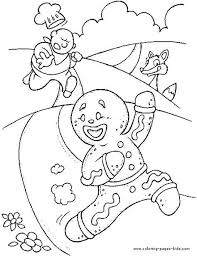 Gingerbread Man Fairy Tale Color Page Fantasy Medieval Coloring Pages Color Plate Coloring Sheet Gingerbread Man Coloring Page Coloring Pages Coloring Books