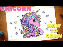 unicorn drawing easy cute step by step how to draw and colour unicorn for kids easy youtube easy drawings unicorn drawing coloring for kids