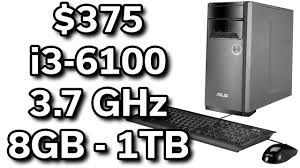 Experience the power, performance, and design that set asus desktop computers apart from the rest. Best 375 Desktop Computer I3 6100 3 7ghz 8gb 1tb Asus M32cd Youtube