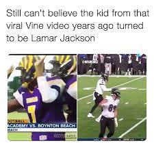 Daring boy interactive is the sports art and design studio of matt sharpe, proudly based in beautiful guelph, canada. Nfl Memes Lamar Jackson Then And Now Facebook