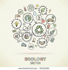 Ecology Hand Drawing Integrated Icons Vector Doodle Connected Pictogram Set Sketch Interaction Illustr Sketch Icon Infographic Illustration How To Draw Hands