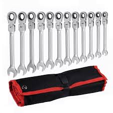 Yofe 12pcs 8 19mm Flex Head Ratchet Wrench Set Metric For Car Repair Tools Combination Ratcheting Gear Wrench Keys Hand Tools Adjustable Wrenches Hand Tool Set Hand Tools