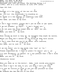 Bob Dylan Mama You Been On My Mind Lyrics And Chords Bob Dylan Songs Songs