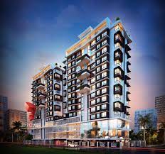 Commercial Apartment Elevations Architecture 3d Architectural Rendering Green Architecture Architecture