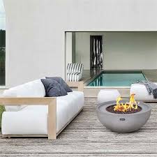 This fire pit measures 36.02 x 36.02 x 14.96 to provide a peaceful atmosphere without taking up too much space. Sunbeam Pearl Concrete Fire Pit Lowe S Canada