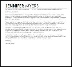 Nanny Sample Cover Letter Cover Letter Templates Examples