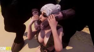 Two Monsters With Horse Cock Pump Jizz in Tight Sluty Pussy Big Cock  Creature 3d Porn Psycho Life