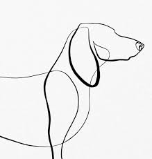 Black And White Dachshund Drawing Dachshund Print Dachshund Gift One Line Drawing Abstract Etsy Dog Print Art Dachshund Print Dachshund Drawing