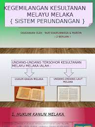 F1 faktor perdagangan mempercepatkan proses penyebaran islam di melaka. Kegemilangan Kesultanan Melayu Melaka Undang Undang Melaka