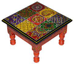 We did not find results for: Buy Colorful Hand Painted Low Side Table Bajot Chowki Wood 9 X 9 X 5 5 Inches Online At Low Prices In India Amazon In