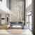 Contemporary Modern High Ceiling Living Room