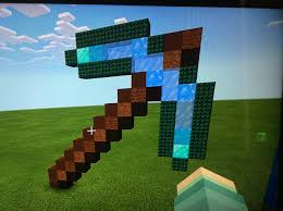 You can craft diamonds in minecraft from a block of diamond or by mining a diamond ore. Diamond Pickaxe I Made In My Creative World Your Thoughts Minecraft