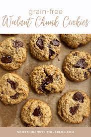 Gluten Free Walnut Chocolate Chunk Cookies Something Nutritious Recipe Chocolate Chunk Cookies Gluten Free Baking Food Processor Recipes
