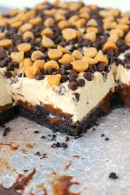 Chocolate Peanut Butter Mousse Bars Peanut Butter Cheesecake Recipes Desserts Chocolate Peanut Butter Cheesecake Bars