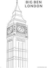 Free london coloring pages for kids to download or to print. Big Ben Coloring Pages Beautiful Clock Tower Big Ben Printable 2021 1048 Coloring4free Coloring4free Com