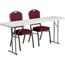 Unbranded 72 In Burgundy Plastic Tabletop Fabric Seat Folding Table And Chair Set Cga Rb 21425 Bu Hd The Home Depot In 2020 Flash Furniture Folding Table Training Tables