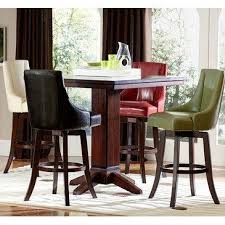 The bar tables have super comfy bar chairs to go with them, in simple yet strong materials to handle any social life. Amazon Com Annabelle Swivel Bar Stool Set Of 2 Finish Cream Barstools With Backs Round Dining Table Sets Dining Table In Kitchen Pub Height Table
