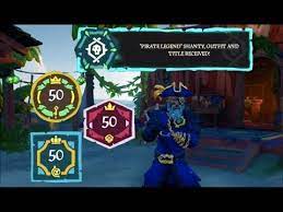 Players must then speak to the mysterious stranger, who will reward the title, the legendary set clothing, and the shanty of legends that's used to access to the athena's fortune hideout. Pirate Legend Achieved 50 50 50 Rep Sea Of Thieves Youtube