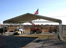 30 Ft Wide Metal Carports Outdoor Canopy Cover Kits Portable Garage Shelters