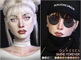 Sun glasses over head | accessoire de cheveux: Glasses Downloads The Sims 4 Catalog