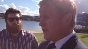 NRL CEO Dave Smith at Ackerman funeral