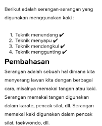 Dalam islam, keutuhan daulah sentiasa dijaga. Jelaskan Bentuk Bentuk Serangan Dengan Menggunakan Kaki Brainly Co Id