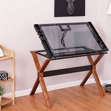 Tangkula Drafting Table Home Office Glass Top Adjustable Amazon Associate Link Supporting Maxine November S Studio Drawing Desk Drafting Table Architects Desk