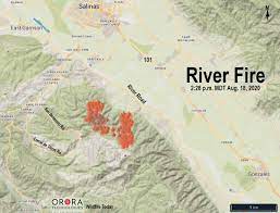 (kion) a fire is burning in the salinas river bed near jolon road and highway 101 sunday. River Fire Prompts Evacuations South Of Salinas California Wildfire Today