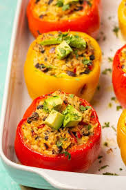 Vegan Stuffed Peppers Stuffed Peppers Vegan Stuffed Peppers Red Pepper Recipes