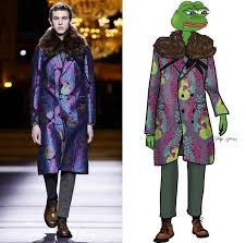 Pepe the frog has been with us since 2005 and has become quite popular as a meme and reactions in chat rooms. Dressing Sad Frog Meme Pepe In The Latest Menswear Dazed
