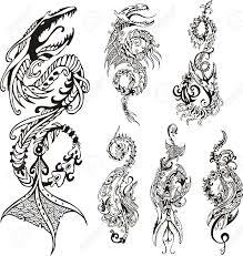 Many centuries ago, wrist and arm tattoos were used to protect against illness. Vertikale Stilisierten Drachen Tattoos Set Aus Schwarzen Und Weissen Vektor Illustrationen Lizenzfrei Nutzbare Vektorgrafiken Clip Arts Illustrationen Image 25515948
