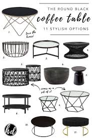 Round Up Black Round Coffee Tables Round Black Coffee Table Coffee Table Drum Coffee Table