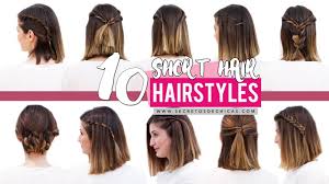 Check out these 20 incredible diy short hairstyles. 10 Quick And Easy Hairstyles For Short Hair Patry Jordan Youtube
