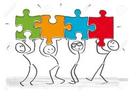 Image result for stick figure images of teamwork | Stick figure drawing, Puzzle drawing, Basic art techniques