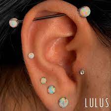 Lulus On Instagram Opal Style Ear How Painful Was Your Industrial Piercing Earings Piercings Cool Piercings Industrial Piercing Jewelry