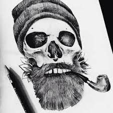 ♦ gild mobbed_tshirt gild hickory over all_black @tmj. Awesome Bearded Skull Tattoo Design Manchon De Tatouage Tatoo Tatouage