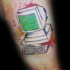 This will allow your designs to display properly when applied. 50 Computer Tattoo Designs For Men Technology Ink Ideas
