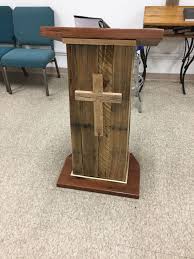 Diy Pallet Podium Church Furniture Church Interior Design Church Decor