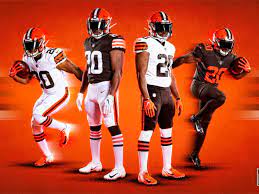 Originally the team was to be called the cleveland panthers, after an earlier football team in the city, but the owner of that team stopped it as he still owned the rights to the identity. Cleveland Browns Reveal New 2020 Uniforms Back To Basics Dawgs By Nature