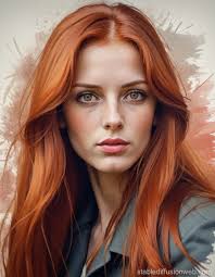 portrait of a pretty red haot woman Prompts
