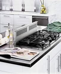Also, consider placing a sink on the island instead. Downdraft Range Exhaust Fan Range Hood Kitchen Island With Cooktop Kitchen Ventilation Island With Stove