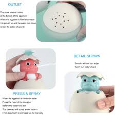 Baby bath toys 3 6 months. Boys Girls Easter Gift Blue Nozomi Baby Bath Toys 3 Years Old Babies 1 Dinosaur Egg Spray Water Bathing Floating Sprinkle Kids Bathtub Toy 2 Toddlers Educational Bath Toys For 6 Months