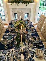 Get Inspired By These Blue Table Setting Ideas And Start Preparing A Really Fancy Dinner With Y Dining Table Decor Blue Table Settings Formal Dining Room Table